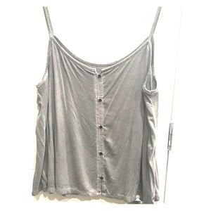 AEO Gray Soft & Sexy Crop Tank Top